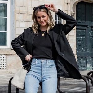 Theory • Gabe Single-Breasted Wool Blazer in Black